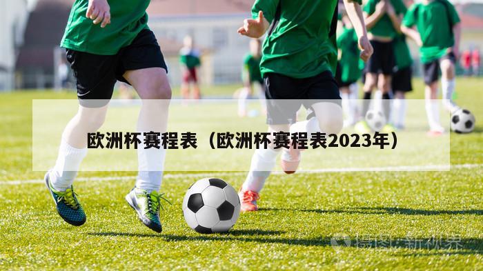 欧洲杯赛程表（欧洲杯赛程表2023年）